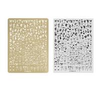 Nail Art Images Stamping Template Fleur Dentelle Designs Ongles Polonais Manucure Pochoirs pour Maison et Salon