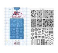 Nail Art Images Stamping Template Fleur Dentelle Designs Ongles Polonais Manucure Pochoirs pour Maison et Salon