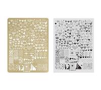 Nail Art Images Stamping Template Fleur Dentelle Designs Ongles Polonais Stamps Manucure Pochoirs pour Maison et Salon