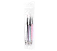 Nail Art Liner Brush -5PCS Double Heads Crystal Dotting Manucure Outils Peinture Dot Pen Nail Art Paint Set