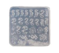 Nail Art Moule en silicone robuste avec différents motifs y compris rose et papillon pour décoration d'ongles tendance