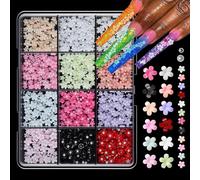 Nail Art papillon 3D avec motifs de cœurs à la fraise, 12 Styles mixtes pour décorations de cœurs mixtes pour fête de mariage