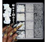 Nail Art papillon 3D avec motifs de cœurs à la fraise, 12 Styles mixtes pour décorations de cœurs mixtes pour fête de mariage