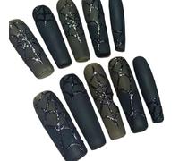 Nail art qui améliore le tempérament, filles d'épices super longues européennes et américaines personnalisées à la main portant une pâte à ongles for faux ongles finies for le gommage d'Halloween.(S)