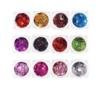 Nail Art Sequin Automne Feuille D'érable Conception Paillettes Pour Ongles Nail Art Décoration Symphonie Ongle Flocon Applique 12 Boîte/Ensemble