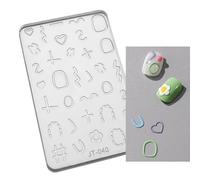 Nail Art Silicone Moule Fleurfly Flower Crystal Moules De Résine Scouping Polchy