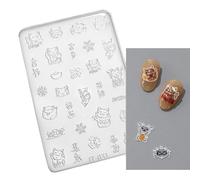 Nail Art Silicone Moule Fleurfly Flower Crystal Moules De Résine Scouping Polchy