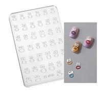 Nail Art Silicone Moule Fleurfly Flower Crystal Moules De Résine Scouping Polchy