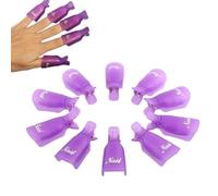 Nail Art Soak Off Clip Cap Clip Clips Nail Remover Clips acrylique GEL POSIRM OUTIL EN VIR PROPLE 10PCS, Art Soak Off Cap