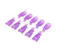Nail Art Soak Off Clip Cap Clip Nail Remover Clips acrylique Gel Polish Nails Wrap Tool Purple 10pcs Nail Art Soak Off Clip Cap