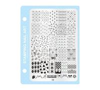 Nail Art Stamp Plaque de stamping professionnelle 10 motifs Pochoirs pour changement rapide d'équipement de salon