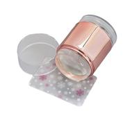 Nail Art Stamper Tampon en silicone transparent avec grattoirs pour French manucure Kit
