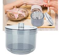 Nail Art Stérilisateur Désinfecter Pot Outils pour Ongles Stérilisateur Plateau Stérilisation Boîte Désinfection Contenant Manucure Outils Nail Art Boîtes Rondes Stérilisation Outils de Salon (Noir)