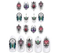 Nail Art Stickers Stickers Beau Papillon Lustre Pétale Nail Art Autocollant Transfert de Eau Decal Manucure - STZ620 Durable et Utile