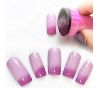 Nail Art Timbre Couleur Femmes 1 Ensemble Nail Art Eponge Changement Progressif Stamper Estampage Modele De Vernis Bricolage Manucure Outil Livraison Directe