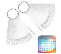 Nail Art Tips Nail Art Tips Nail Art Tips Sticks Nail Tips Nail Tips Display Display Board Nail Pattern Stick Vernis à ongles Outils d'affichage avec anneau en métal Bâtons d'exercices amovibles pour