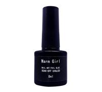 Nail Art Transfert Gel de Colle en Feuille 8ML pour Autocollants de Transfert Feuille Décoration Ongles Gel Conseils de Transfert, Lampe à LED UV Requise