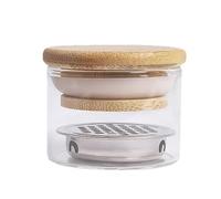 Nail Brush Cleaner, Pen Washer Container, Cleaning Cup with Filter Lid System, Nail Tool Wash Cup with Water Separation Feature, Manicure Tool, Cleaner for Nails Art Studio Home Beauty Work Use