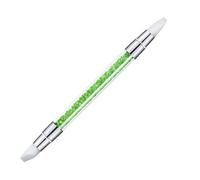 Nail Brushes - nail-artt Brushes | Manicure Tools | Nails Gel Pen | Acrylic Rhinestone Handle Silicone Manicures Brush | duall Head Carving Drawing Dotting Tool For Carving, Shaping 3D Effect