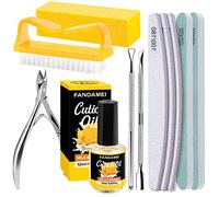 Nail Buffer and File, FANDAMEI Nail Care Kit with 3PCS Nail Files, 2PCS Nail Buffers, Block, Cuticle Nipper, Cuticle Pusher, Peeler. Cuticle Oil Milk and Honky Nail Manucure