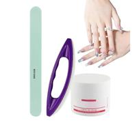 Nail Buffer Kit - 3,4 g, Wax, Polishing Strip Set, Fingernail Buffing Tool | Professional Manucure Pedicure Set, Cuticle Care Accessory For Women, Home, Daily Nail Maintenance, Healthy Shiny Nails