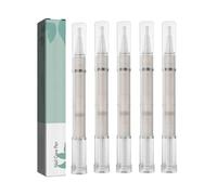 Nail Care Pen Réparateur, Stylo Traitement pour Ongles Abîmés et Cuticules avec Lime Intégrée, Enrichi à l'Huile d'Arbre à Thé, Vitamine E et Aloe Vera, Renforcement et Protection des Ongles (5pc)