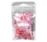 Nail Charm, Nail Bunny, Strawberry Bow Decoration, 0.47 inches Sturdy Manicure Tips Embellishments, 100X Cute Art Accessories for Dating Daily Commuting Event Styling