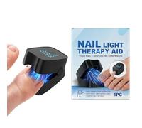 Nail Cleaning Device - Rechargeable LED Light, Portable Nail Repair Tool, Safe Low-Power Design | Compact ABS Care Device, Toenail Tool For Home, Toenail Maintenance,