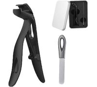 Nail Clippers With Angled Head,Ergonomic Nail Clippers For The Elderly,Wide Jaw Opening Nail Clipper With Recoverer,Professional German Nail Clipper
