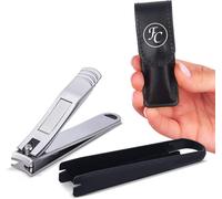 Nail Clippers With Reservoir,Built In File,Case Included And E-Book Included-Sharp,Durable For Manicure,Pedicure,Hand & Foot Care-Practical Personal Hygiene Accessory