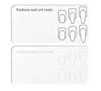 Nail Color Palette | 2 Piece Clear Acrylic DIY Reusable Training Board