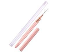 nail design Brushes - Fine Striping Liner, UV Gel Painting Pen | Thin Acrylic Detail Tool | Precision Drawing Tip, Manicure Model Artwork Hobbyist Present Metal Barrel Protective Coated Cap