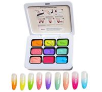 Nail Design Paint Gel - Airbrush Effect Pigment Paste, Sculpting Stamping Shine | French Fade Manicure Plates, Initiator Extension Overlay Overlaying Birthdays Holidays Versatile Cosmetology Shaper