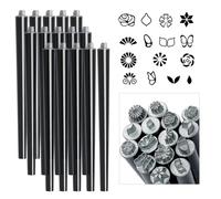 Nail Design Stamper Pen Nail Stamper Pen - Outils de conception avec différents motifs - Kit de griffonnage professionnel pour femmes, filles, débutants