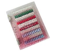 Nail Display, Nail Color Book, 11.81x9.84x2.36 Inches Practice Tip Holder with Magnetic Tips, Manicure Design for Salon, Professional, Training, Showcase, Organizer, Sample Chart