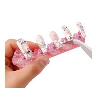 Nail Display Stand - Wearable Nail Base | Nails Practice Stand Aûrora Cat Paw NailTip Display for Beginners | Nailarț Support Base Manicure Training Tool | Portable Durable CosmeticStand