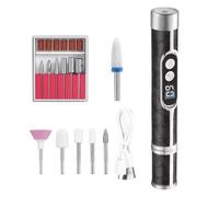Nail Drill Professional - 13.1x2.3x2.3cm High Speed Digital Display Rechargeable | Effortless Cordless Nail Drill Machine,for Home Salon Travel Outdoor Women Men Beginners Manicure Pedicure