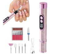Nail Drill Professional - High Speed Digital Display Tool, Rechargeable Manicure Drill with Precision Control, Nail Machine Kit, Salon Quality E-File, Portable Nails Care Device for Home Salon Travel