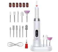 Nail Drill Professional - Kit de perceuses portables Kit à faible bruit pour le salon domestique avec fonction de filer électrique, machine à ongles compacts pour la pédicure de manucure, rose, boîte