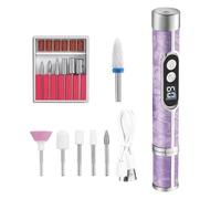 Nail Drill Professional Perceuse à Ongles Electrique Rechargeable à Haute Vitesse avec Affichage Numérique | Outil Portable de Manucure, Polissage, Polissage, Maison, Salon