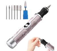 Nail Filer Electric - Hardware 12.5x1.9cm | Cordless Drill Machine | Professional 4 Speeds Remover Kit For Edge Shaping Polishing Grinding Nursing Peeling Grooming