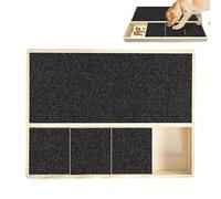 Nail Filer - Puppy Scratch Board | Pet Nail Buffer Square Filing Pad Grooming Scratch, 1.18 Inches Wood Filing Scratchboard Pads For Pet, Dog, Medium, Large