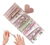 Nail Foil Box,Fingernail Decal - Nail Foil Roll Organizer, Case delivers a blend of comp Beginners Women Girls Ladies Wives Mothers Art Students Artists Collectors Travel Home