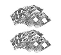 Nail Foil Gel Wraps Dissolvant De Vernis Nail Remover Wraps Pads Feuille D'aluminium Art Soak Off Acrylique Enlèvement Outil De Maquillage Argent 100PCS, Enlèvement