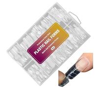 Nail Forms - 120 Pieces Forms Nail Mold Kit for Fingernails | 12 Sizes Reusable Nails Extension Mold, Self Adhesive Nails Extensions, Clear Artificial Manicure Design Form for Salon Home