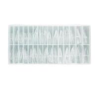 Nail Forms Set, 150 Pieces Drop, Full Cover Tips, Clear Reusable Molds, Perfect for Home Salon Travel Party Spa Studio Women Girls DIY Manicure Acrylic Gel Enhancements