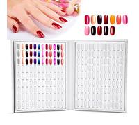 Nail Gel Color Display Chart - Grande capacité 216 Couleurs Affichage de Vernis à Ongles, Outils de Manucure Facile à Utiliser, Nail Art Blanc Montrant une étagère pour le Salon et à la Maison (WHITE)