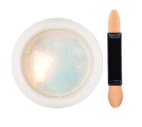 nail glitter powder Chrome Nail Powder Metallic Art Pigment Iridescent Pigment Pearly Highlight with Sponge Stick for Wedding
