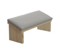 Nail Hand Rest - Ergonomic PU Leather Wooden Manucure Hand Resst In Bevel