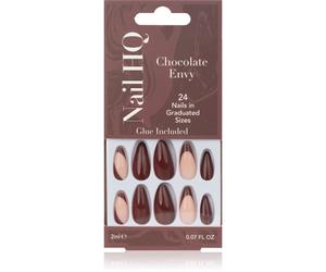 Nail HQ Almond Faux ongles Chocolate Envy 24 pcs